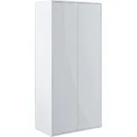 Clarion 2-Door Wardrobe - Matt White, Laminated Board