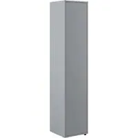 Clarion Storage Cabinet with 1 Door - Grey, Laminated Board