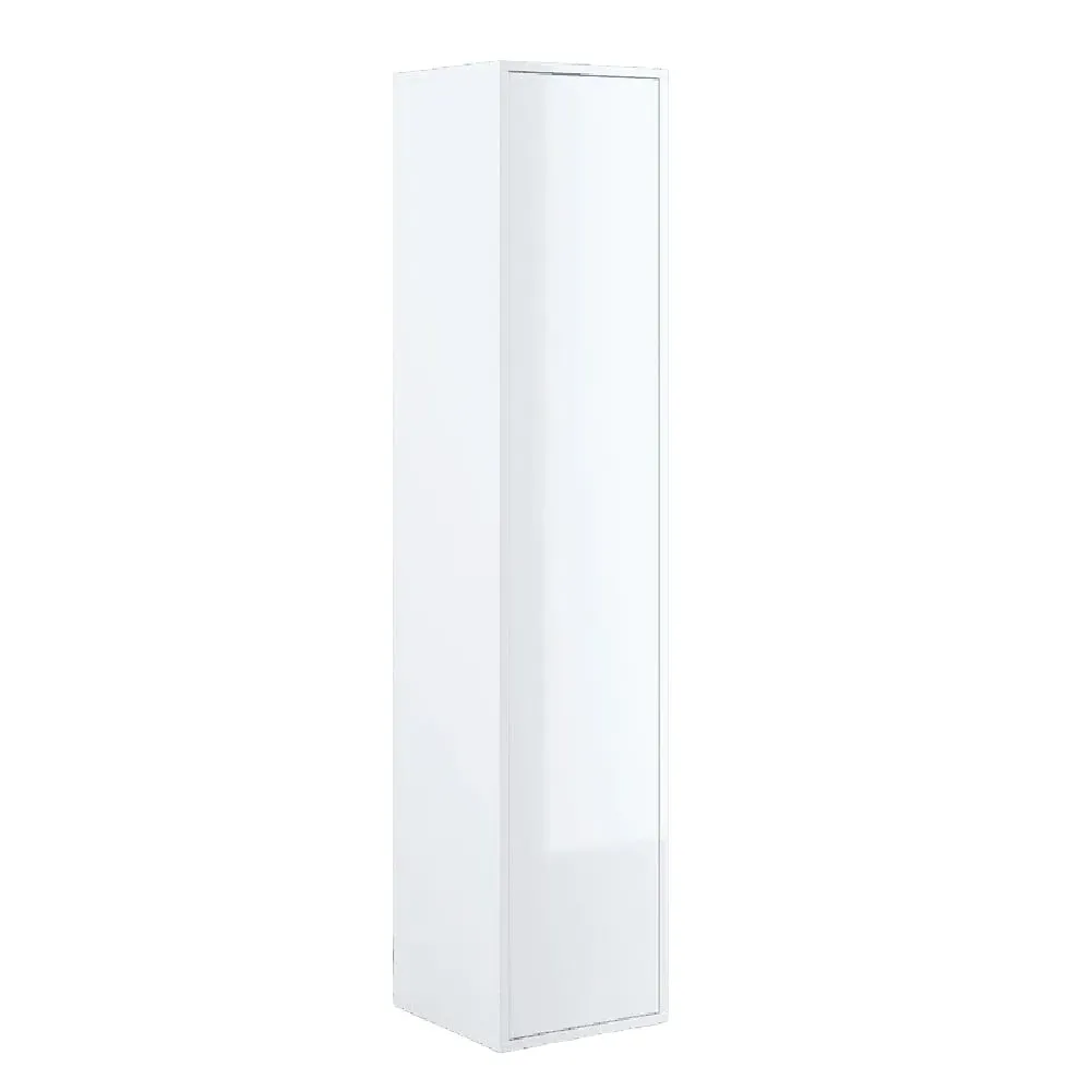 Clarion Storage Cabinet with 1 Door - White, High Gloss image