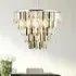 Clarissa 9 Light Pendant Light - Chrome, Crystal