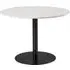 Clarkston Round Dining Table - White, Marble