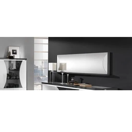Clarus Rectangular Wall Mirror - White, Gloss Lacquer image