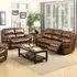 Claton 3+2 Seater Recliner Sofa Set - Tan, Faux Leather