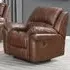 Claton Electric Recliner Armchair - Tan, Faux Leather