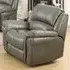 Claton Recliner Armchair - Grey, Faux Leather