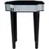 Clavona Mirrored Glass Side Table - Clear, Black