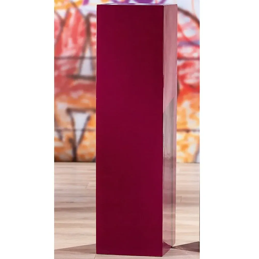 Clayton Large Decorative Pillar - Pink, Fiberglass