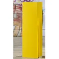 Clayton Large Decorative Pillar - Yellow, Fiberglass