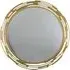 Clayton Round Wall Mirror - Gold, Iron