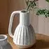 Clayton Small Ceramic Handled Vase - White