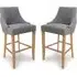 Clifton Bar Chairs - Grey, Oak