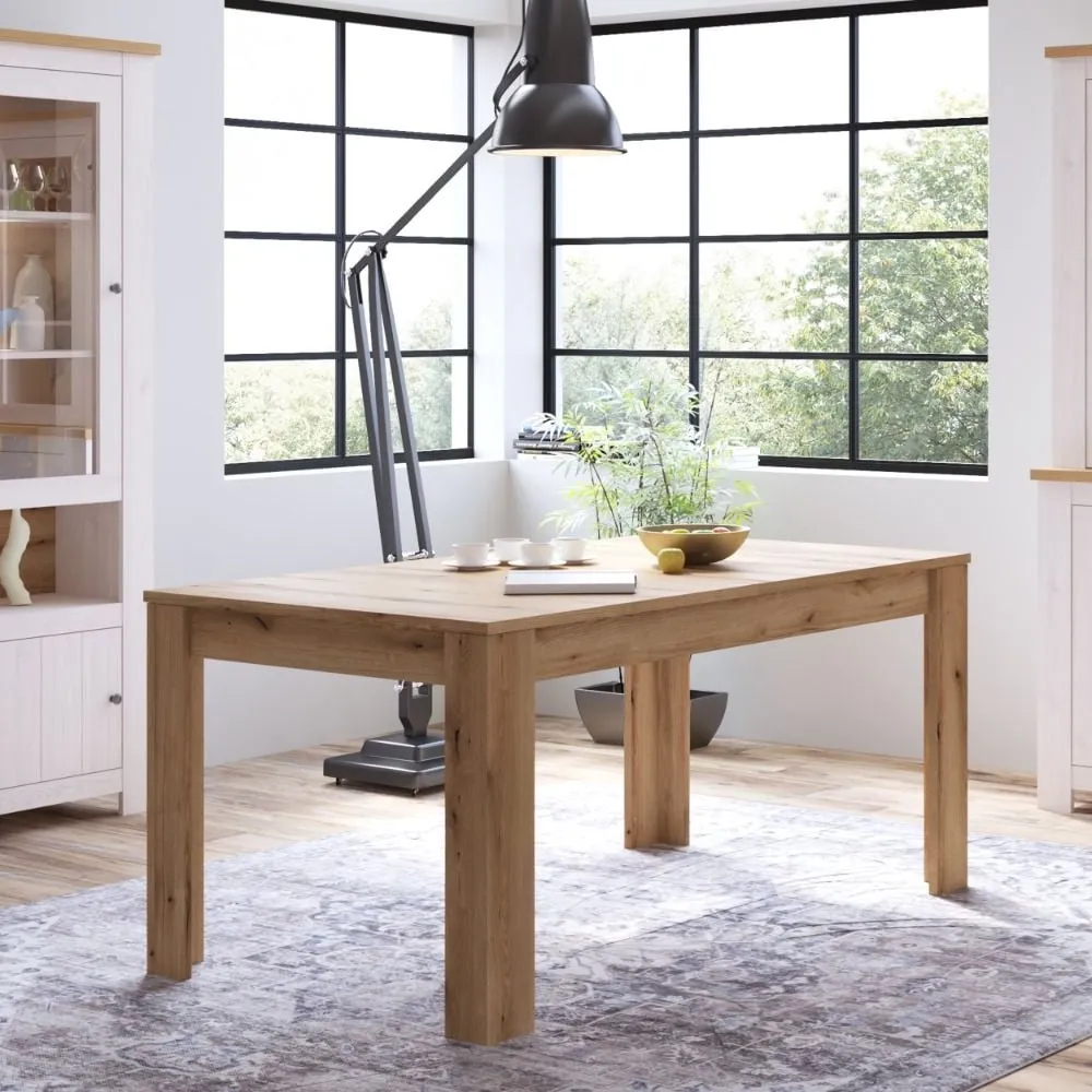 Clinton Rectangular Extending Dining Table - Oak