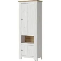 Clinton Storage Cabinet with 2 Doors - White, Oak