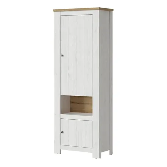 Clinton Storage Cabinet with 2 Doors - White, Oak
