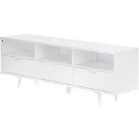 Clinton TV Stand with 3 Drawers - White, Wood