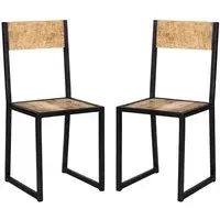 Clio Dining Chairs Pair - Oak