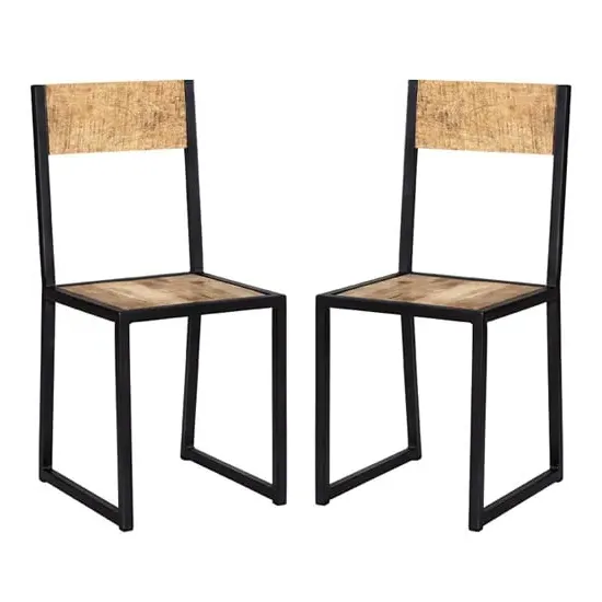 Clio Dining Chairs Pair - Oak