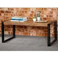 Clio Rectangular Coffee Table - Reclaimed Wood, Metal