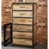 Clio Tall Chest of Drawers with 6 Drawers - Reclaimed Wood