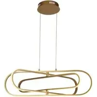 Clip LED 3 Oval Pendant Light - Gold