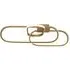 Clip LED Triple Loop Flush Ceiling Light - Gold