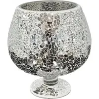 Clisson Hurricane Vase Ornament - Mirrored, Mosaic Glass