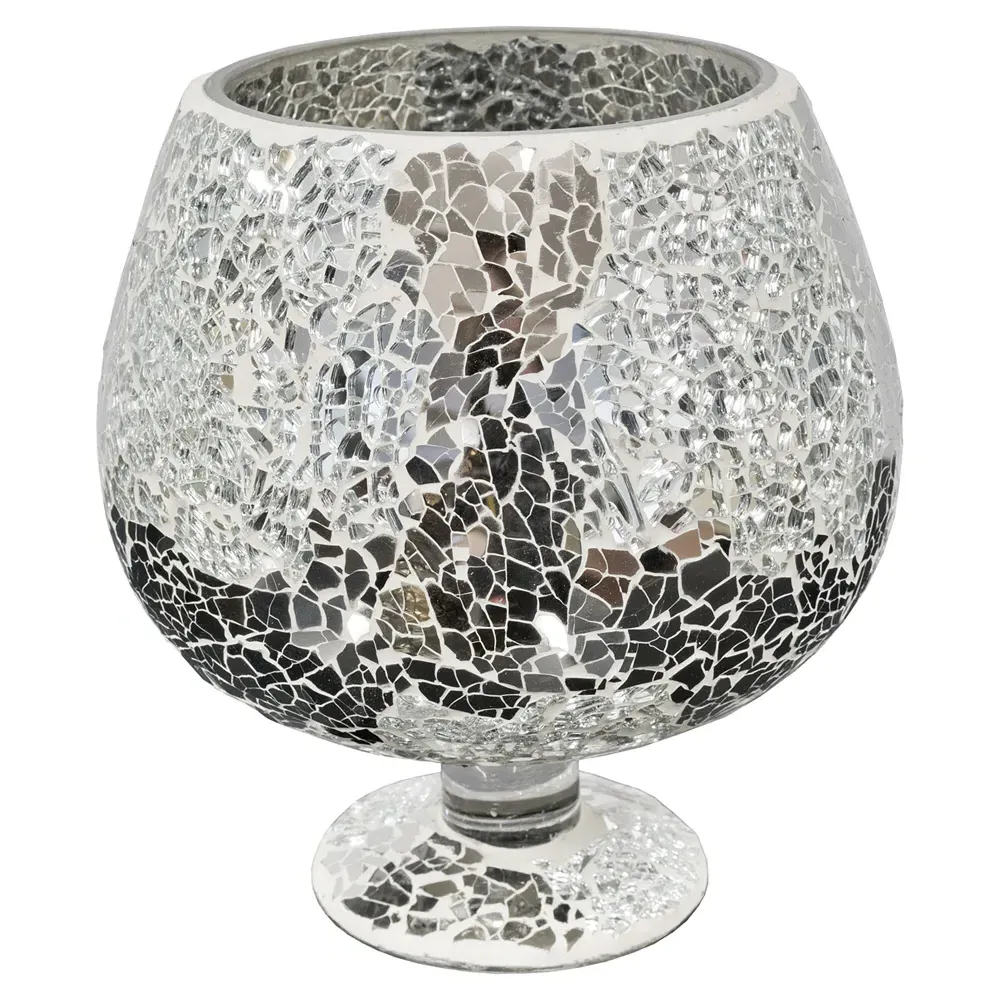 Clisson Hurricane Vase Ornament - Mirrored, Mosaic Glass image