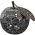 Clisson Mosaic Glass Apple with Leaf - Black