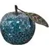 Clisson Mosaic Glass Apple with Leaf - Blue