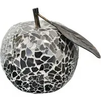Clisson Mosaic Glass Apple with Leaf - Mirrored