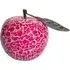 Clisson Mosaic Glass Apple with Leaf - Pink