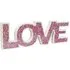 Clisson Mosaic Glass Standing Love Letters Decoration - Pink