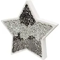 Clisson Mosaic Glass Standing Star Decoration - Mirrored