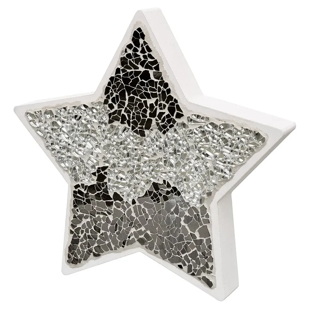 Clisson Mosaic Glass Standing Star Decoration - Mirrored