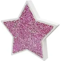 Clisson Mosaic Glass Standing Star Decoration - Pink