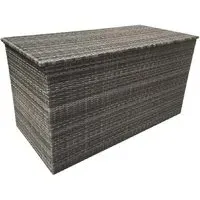 Clisson Small Outdoor Storage Box - Grey, Rattan