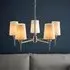 Clive 5-Light Multi Arm Ceiling Pendant - Bright Nickel