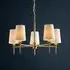 Clive 5-Light Multi Arm Ceiling Pendant - Satin Brass