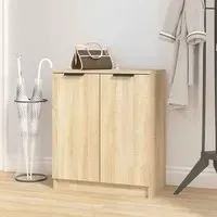 Clive Shoe Storage Cabinet with 2 Doors - Sonoma Oak, Engineered Wood
