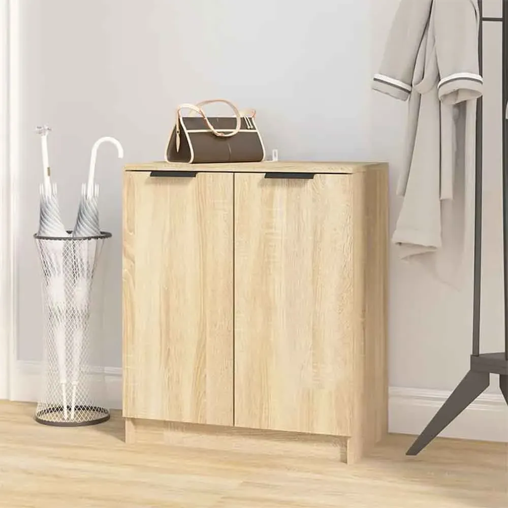 Clive Shoe Storage Cabinet with 2 Doors - Sonoma Oak, Engineered Wood