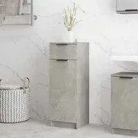 Clive Storage Cabinet with Drawer - Grey, Engineered Wood