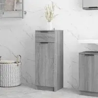 Clive Storage Cabinet with Drawer - Grey, Engineered Wood