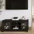 Clive TV Stand with 2 Doors - Black, MDF