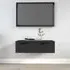 Clive TV Stand with 2 Drawers - Black, Engineered Wood