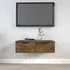 Clive TV Stand with 2 Drawers - Smoked Oak, Engineered Wood