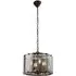 Clooney 4 Light Pendant Light - Slate Grey, Smoke Glass