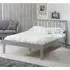 Cloven Small Double Bed Frame - Grey, Pine