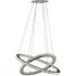 Clover LED Ring Pendant Light - Chrome, Clear Glass