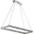 Clover Rectangular Pendant Light - Chrome, Clear Glass