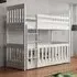 Clovis Bunk Bed with Foam Mattress - White, Wood